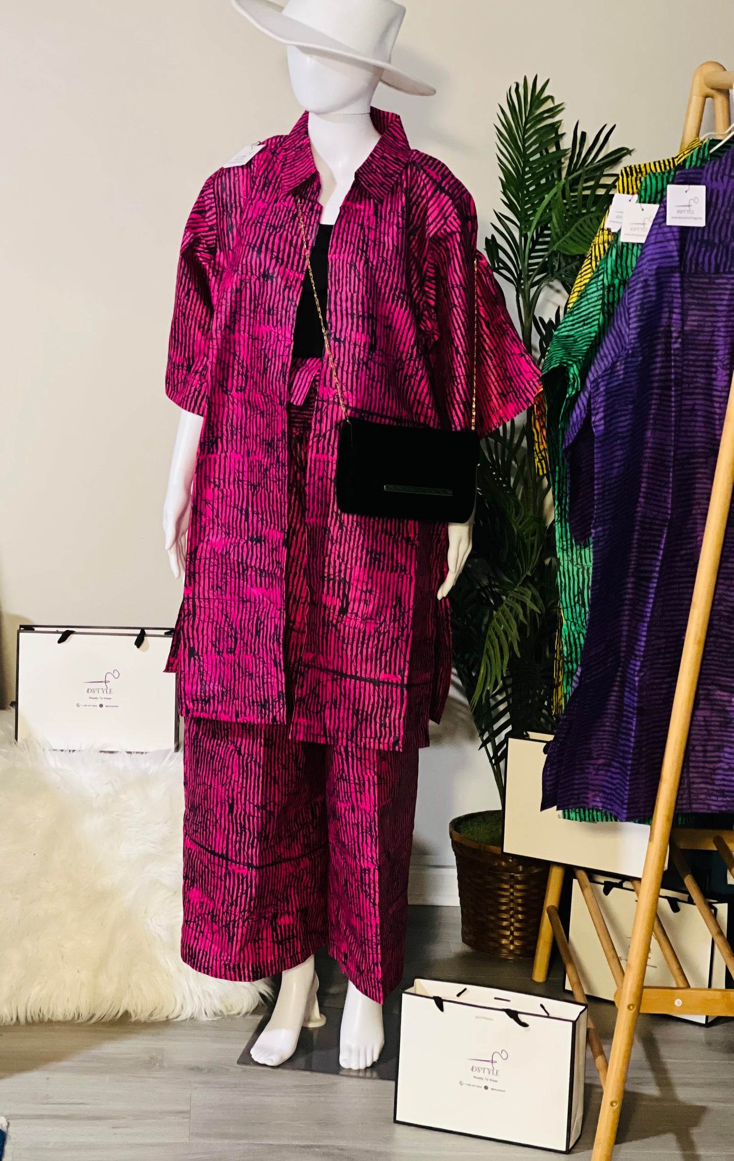 Deborah Kaftan Set – Pink